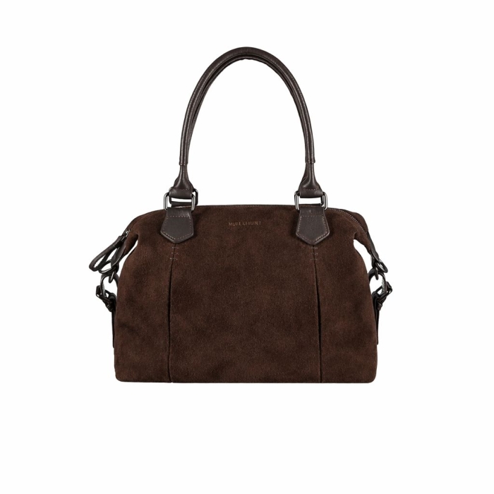 CHARLOTTA LARGE SUEDE BROWN